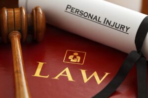Personal-injury-law-concept-with gavel-legal-document-and-law-book-representing-personal-injury-lawyers