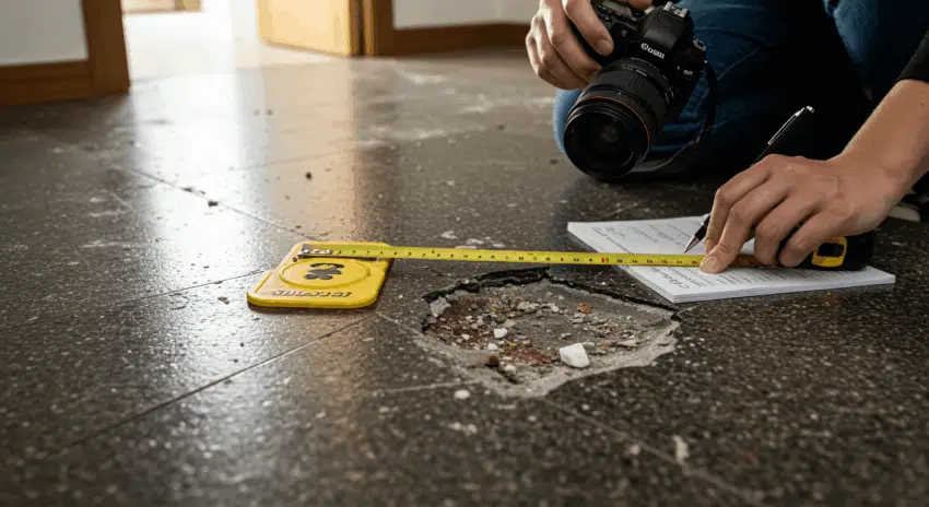 Gathering evidence of Slips and Falls