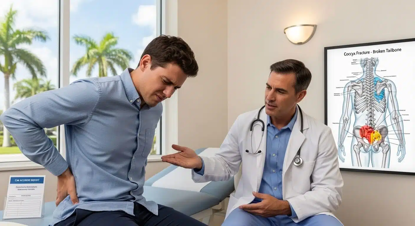 broken tailbone symptoms